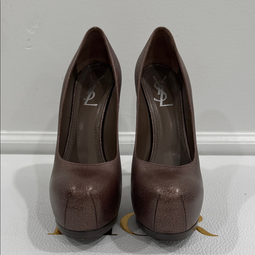 Yves Saint Laurent Chocolate Brown Heels